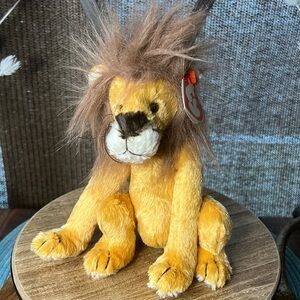 Ty Attic Treasures Kingston Lion Plush 8” Golden Brown “1993”